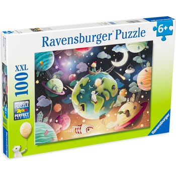 Ravensburger Пъзел Ravensburger от 100 XXL части - Фантастични планети (12971)