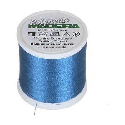 Vyšívací nitě PES Madeira Polyneon (400m) barva 1852 baltic blue