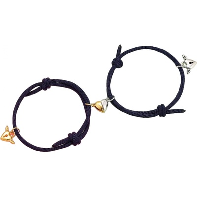 HARAHU Гривни Heart Magnet - Тъмно Синя KP28134 (28134)