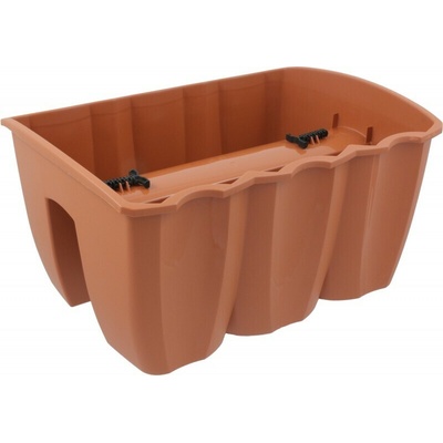 Prosperplast Crown Truhlík balkónový 39 x 28 x 20 terakota DCRO400