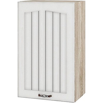 ИРИМ Горен кухненски шкаф Сити АРФ-Бяло фладер-04-6 десен 45 см