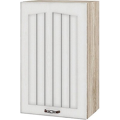 ИРИМ Горен кухненски шкаф Сити АРФ-Бяло фладер-04-6 десен 45 см