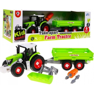 Joko Skladací traktor s prívesom + skrutkovač zelený