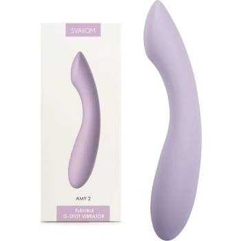 Image 1 of G-SPOT вибратор, стилен и гъвкав, 17, 4см. - Amy 2 Pastel Lilac (SVAKOM0216)