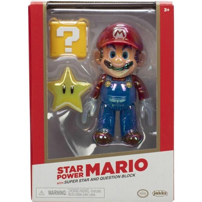 Jakks Pacific Super Mario Bros Star Power Mario Gold 10cm