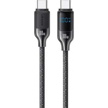 USAMS Кабел за данни USAMS HX Type-C - Type-C, 120 см, ЧЕРЕН SJ742USB01 (SJ742USB01)