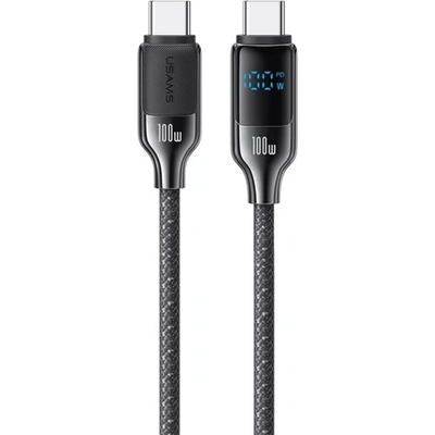USAMS Кабел за данни USAMS HX Type-C - Type-C, 120 см, ЧЕРЕН SJ742USB01 (SJ742USB01)