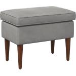 vidaXL Пуф за крака Светлосиво 55 x 35 x 41 см Кадифе (42029995)