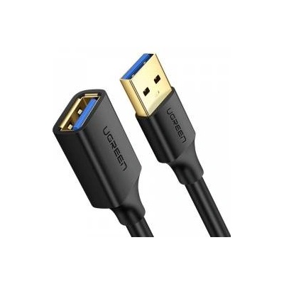 Ugreen Kabel Verlängerungsadapter USB 3.0 (weiblich) - USB 3.0 (männlich) 2 m schwarz (US129 10373)