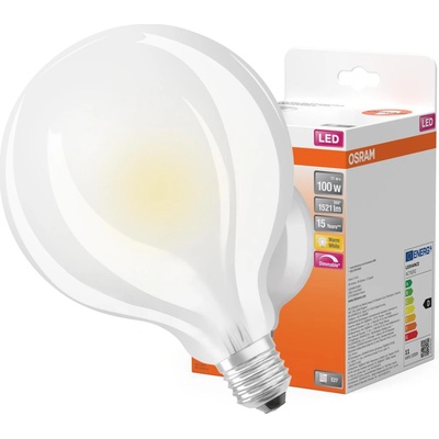 Osram LED žiarovka E27 G95 11W 100W 1521lm 2700K Warm 300° Filament Dimmable SUPER STAR