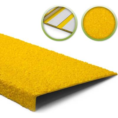 Protiskluzový nášlapný profil GFK, žlutý, šířka 1000 mm, samolepicí