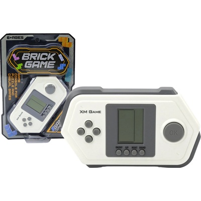 Elektronická hra Tetris Brick Game šedo-biela