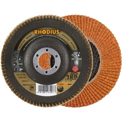 RHODIUS Lamelový brusný kotouč JUMBO LONGLIFE EXTENDED 125 x 22,23 TOPline 208742