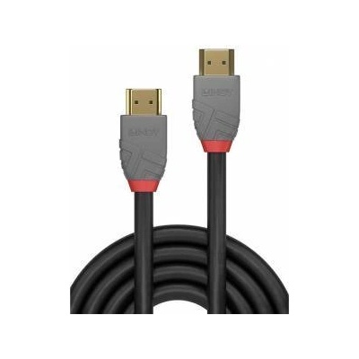 Lindy Кабел LINDY LNY-36964 : : Anthra Line, HDMI Type A Male - HDMI Type A Male, До 4096 x 2160 / 60 Hz, 3 м, Черен / Сив, LNY-36964
