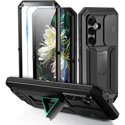 Samsung R-JUST Защитен Калъф за Samsung S26 5G - IP54, Плъзгащо капаче, Метална стойка, 4 цвята