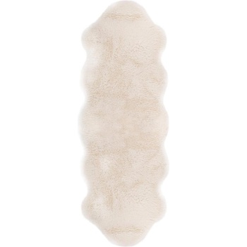 Tiseco Home Studio Бяла изкуствена кожа Агнешка кожа, 60 x 180 cm - Tiseco Home Studio (3432WHITE)