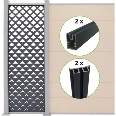 EKOfence Dekoratívny panel s príslušenstvom 620x1820mm 12983