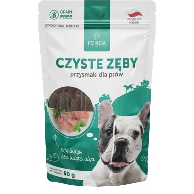 Pokusa for Health POKUSA NATURAL SNACKS - чисти зъби и свеж дъх, 60гр (PokusaForHealth)