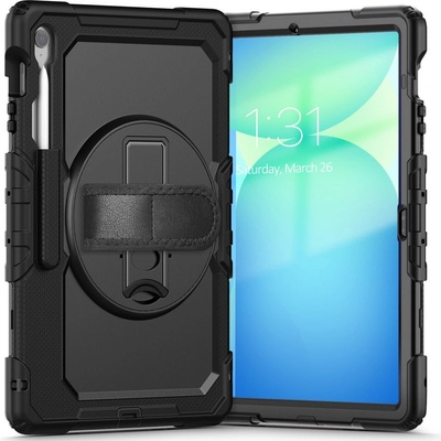 360 градусов калъф за таблет Samsung Galaxy Tab S10 Fe+ Plus 13.1 X620 / X626B от Tech-Protect Solid - Black (5906302368235)