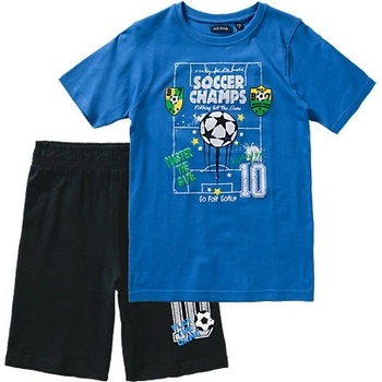 Blue Seven dětská souprava modré tričko a kraťasy Football