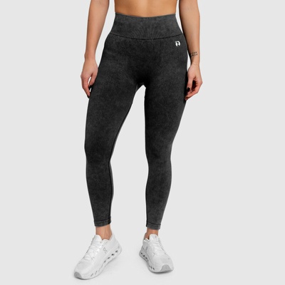 Dámske legíny Iron Aesthetics Faded washed black Čierna