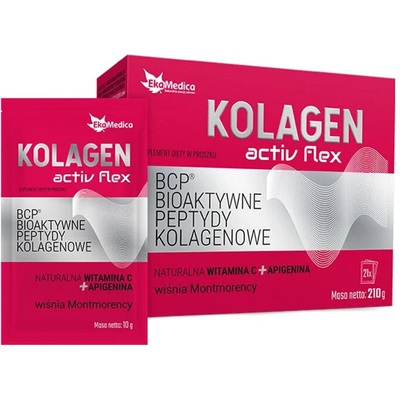 Ekamedica Биоактивни колагенови пептиди + витамин С и Апигенин 21 сашета | Ekamedica (520702 EK)
