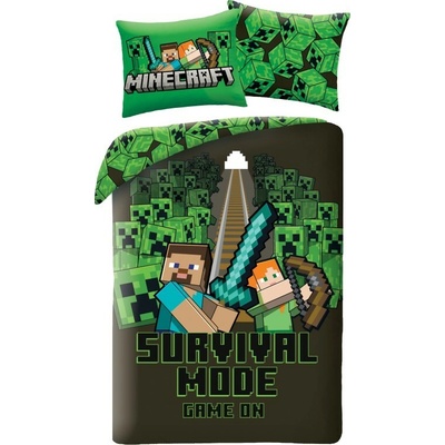 Halantex Obliečky z mikrovlákna Minecraft Survival mode 140x200 70x90