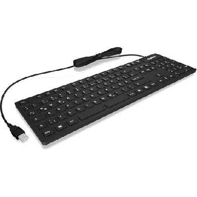 KEYSONIC Tastatur, USB, Silikon, IP68, schwarz | Tastaturen günstig