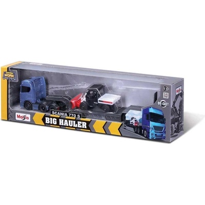Maisto MINI WORK MACHINE Big Hauler Камион влекач с мини строителна машина (1010538F)