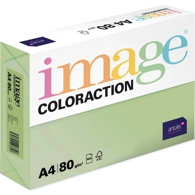 Image Coloraction A4 80 g papír barevný pastelový zelený 500 listů