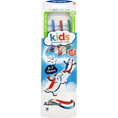 Aquafresh Zubní kartáček Kids Soft 3 ks