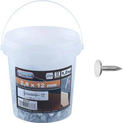 CONNEX Pokrývačské hřebíky, pozink, 2,8x12 mm, 1,0 kg