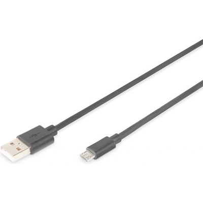 Digitus AK-300110-010-S USB 2.0 USB A samec na USB micro B samec, 2x stíněný, 1m