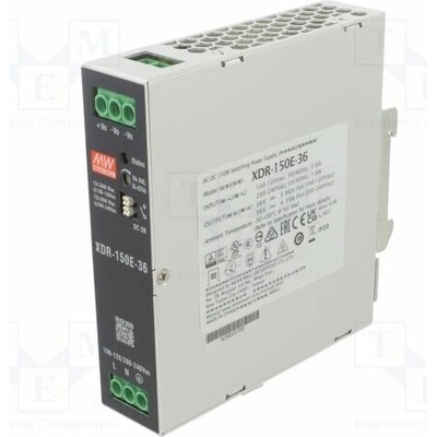 MEAN WELL XDR-150E-36 Napájecí zdroj: spínaný; na lištu DIN; 155,9W; 36VDC; 4,33A; OUT: 1
