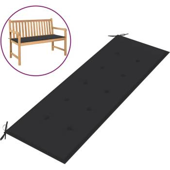 Image 1 of vidaXL Възглавница за градинска пейка антрацит 150x50x3см оксфорд плат (43191)