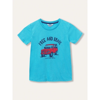 Winkiki kids Wear chlapecké tričko s krátkým rukávem Bear šedá khaki