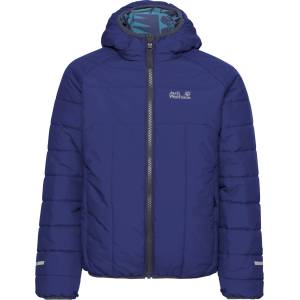 Jack Wolfskin Детско синтетично яке Jack Wolfskin Kid's Zenon Twist Hooded Synthetic jacket - Glow Ink - размер 128 (EU) (703-7849-0113)