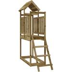 vidaXL Комбинирано детско съоръжение 53x110x214 см импрегниран бор (826537)