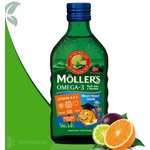 MOLLERS Omega 3 rybí olej ovocná príchuť 250 ml