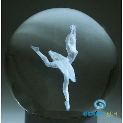 3D Tanečnice v kouli 80 mm