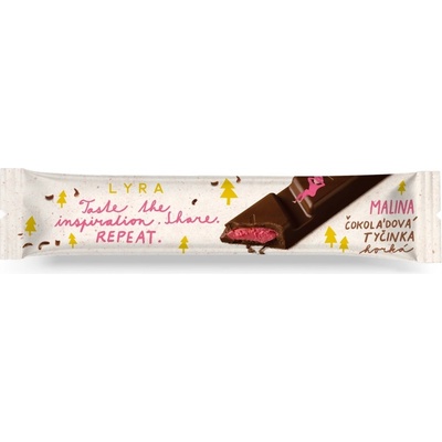 Lyra Tyčinka Malina / horká čokoláda 33g