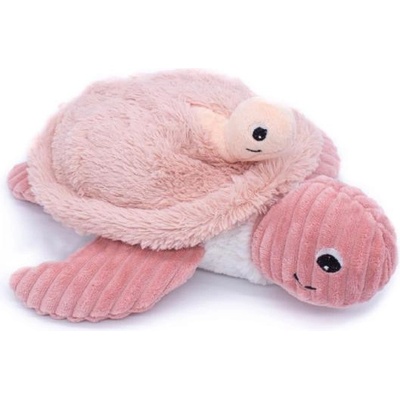 Les Ptipotos Плюшена костенурка Savenou розова - мама с дете