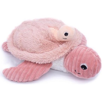 Les Ptipotos Плюшена костенурка Savenou розова - мама с дете