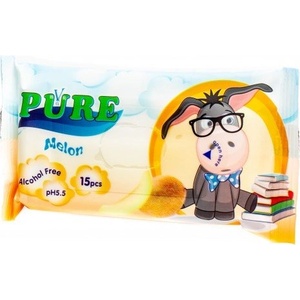Pure Мокри кърпи Pure 15бр - Пъпеш (1558)