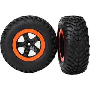 Traxxas колело 2.2/3.0", джанта SCT черно-оранжева, гума SCT S1 (2)