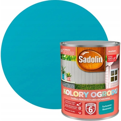 Sadolin Akrylová barva na dřevo 0,7 l tyrkysová bazénová mat