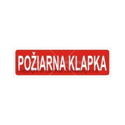 Požiarna klapka - piktogram