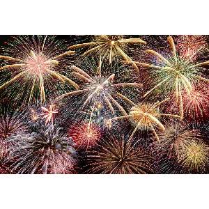 DIMEX ART Флизелинов фототапет фойерверки в нощното небе 375 x 250 см