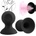 SuperLove Silicone Comfort Nipple Suckers Black