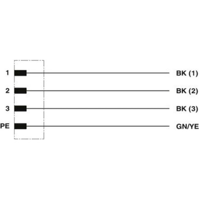 Phoenix Contact SAC-4P-MSS/10,0-PUR PE SCO upravený zástrčkový konektor pre senzory - aktory, 1408838, piny: 4, 10.00 m,